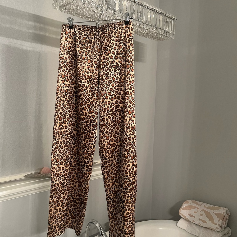 Vintage Shut glossy polyester satin look pants or bottoms size large
